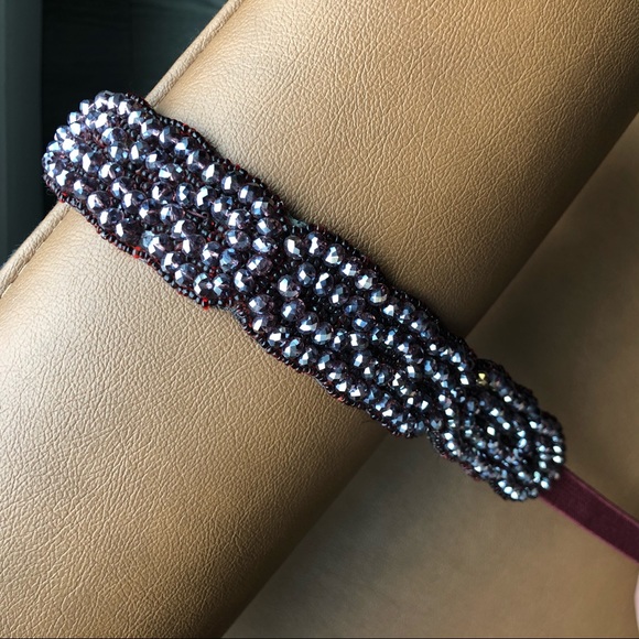 Beaded Belt - Plum - Picture 3 of 3